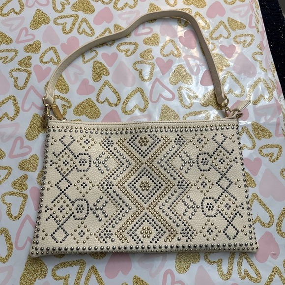 Charming Charlie Gold Studded Wristlet - Picture 1 of 3